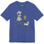 Dog Walker Alien T-shirt