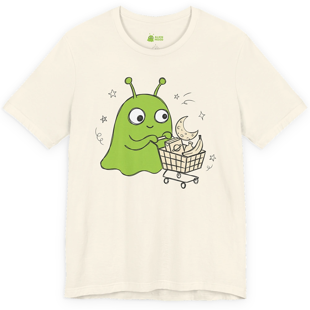 Grocery Run Alien T-shirt