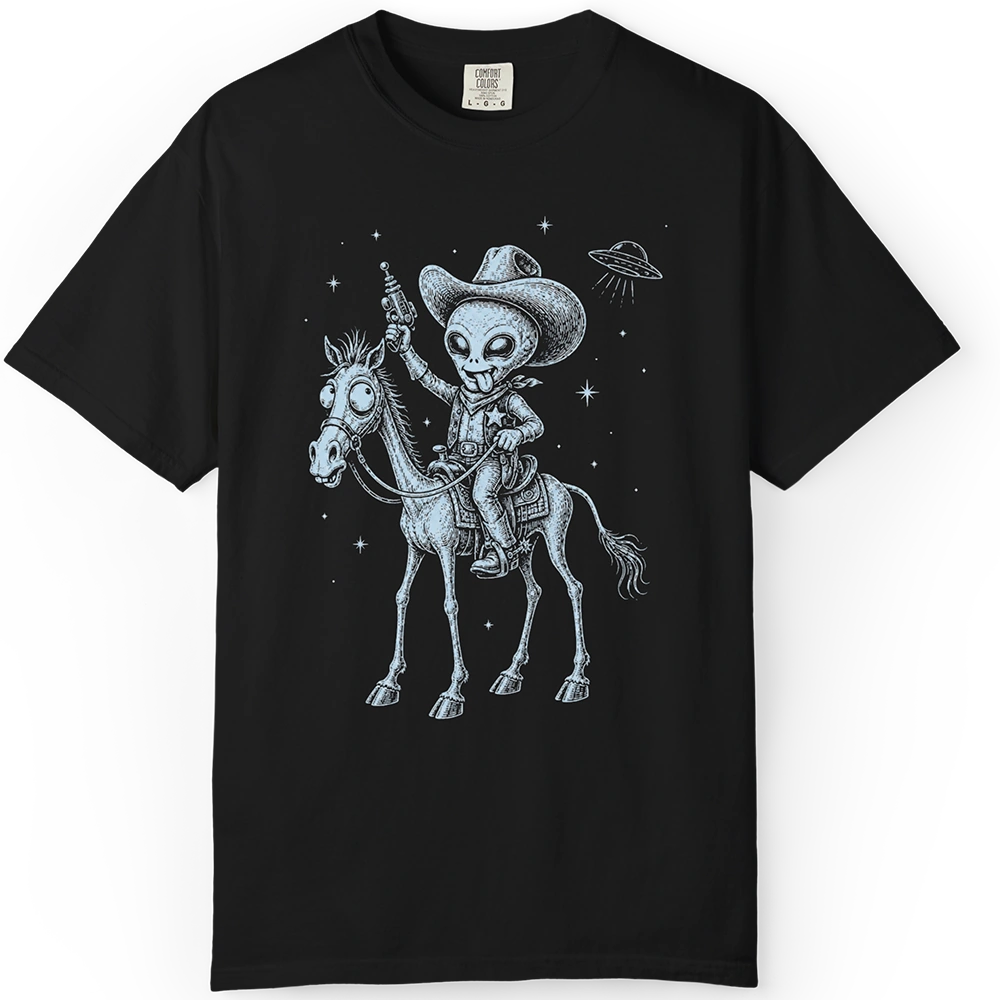 Space Cowboy Alien T-shirt
