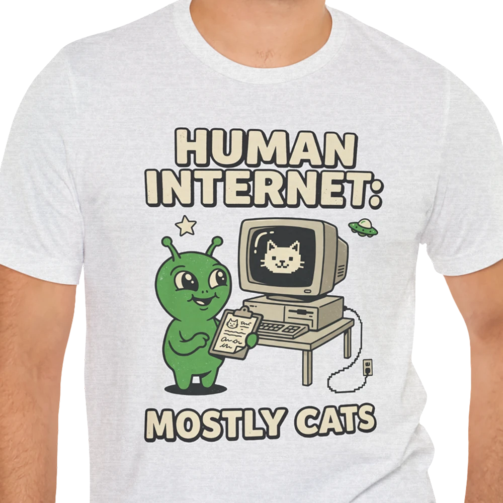 Mostly Cats Alien T-shirt