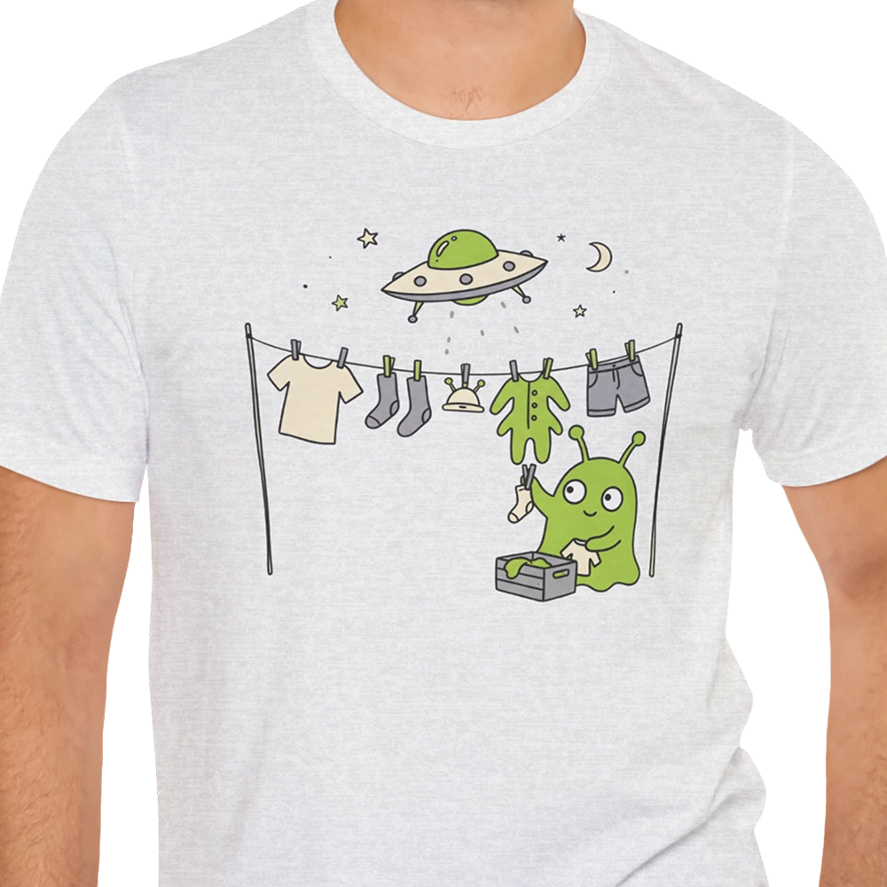 Laundry Day Alien T-shirt