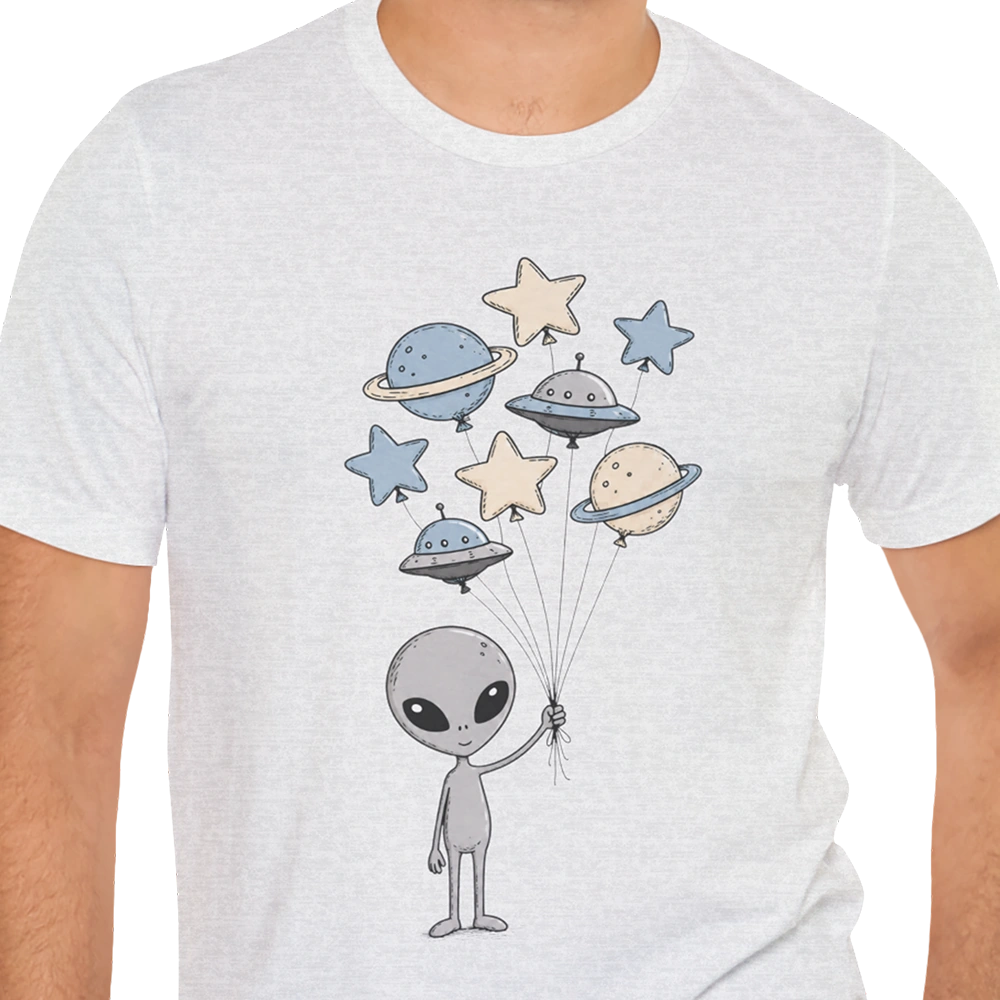 Space Balloons Alien T-shirt