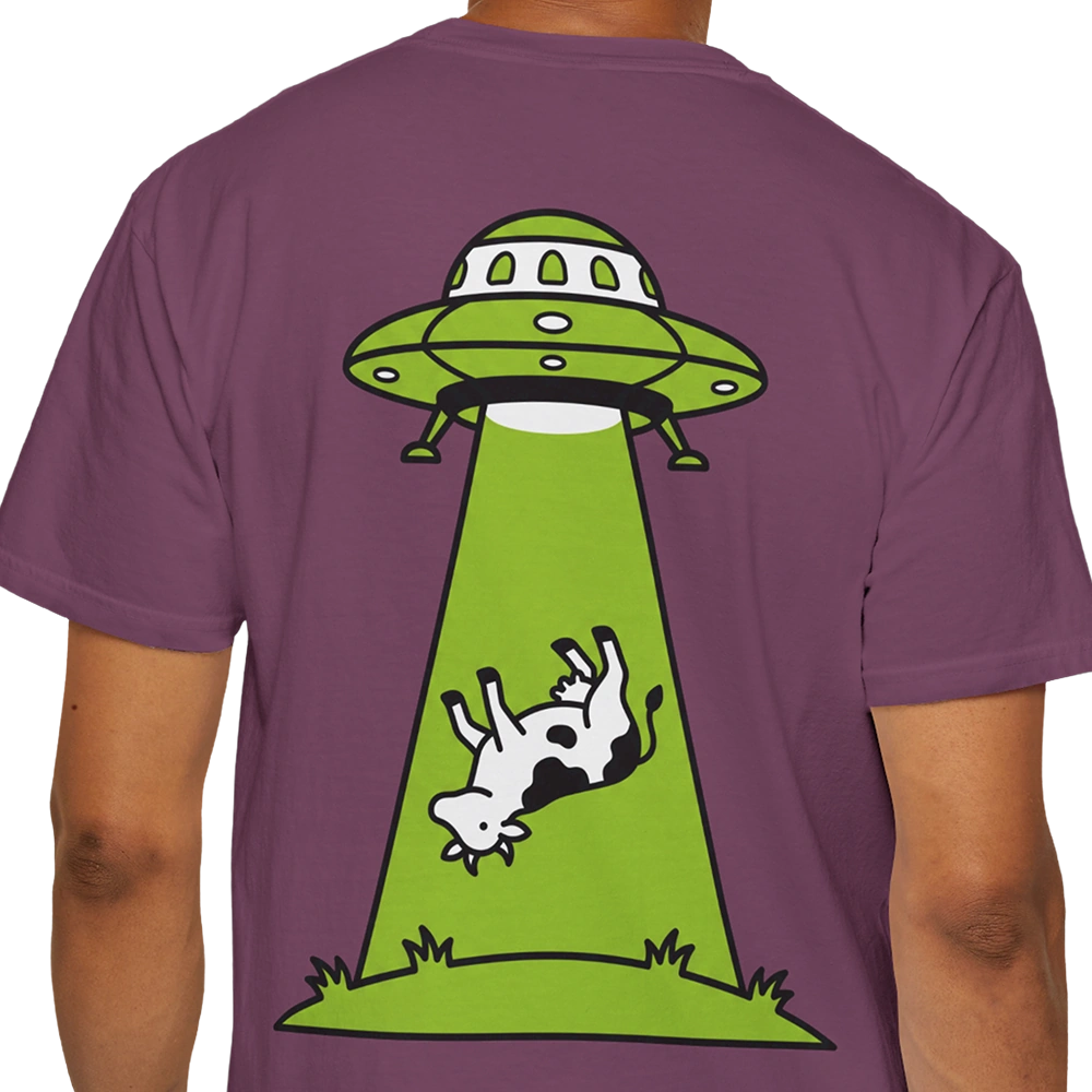 Cow Abduction Alien T-shirt