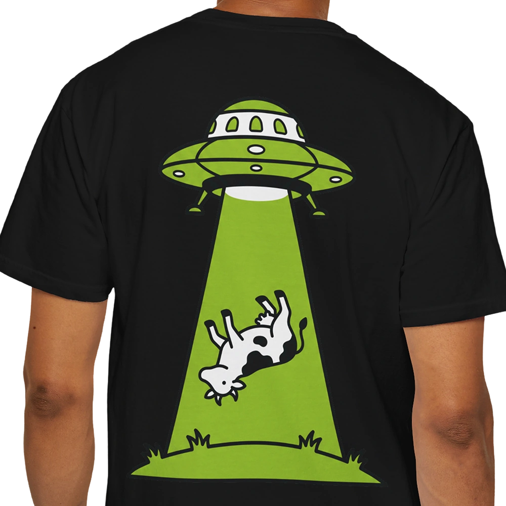 Cow Abduction Alien T-shirt