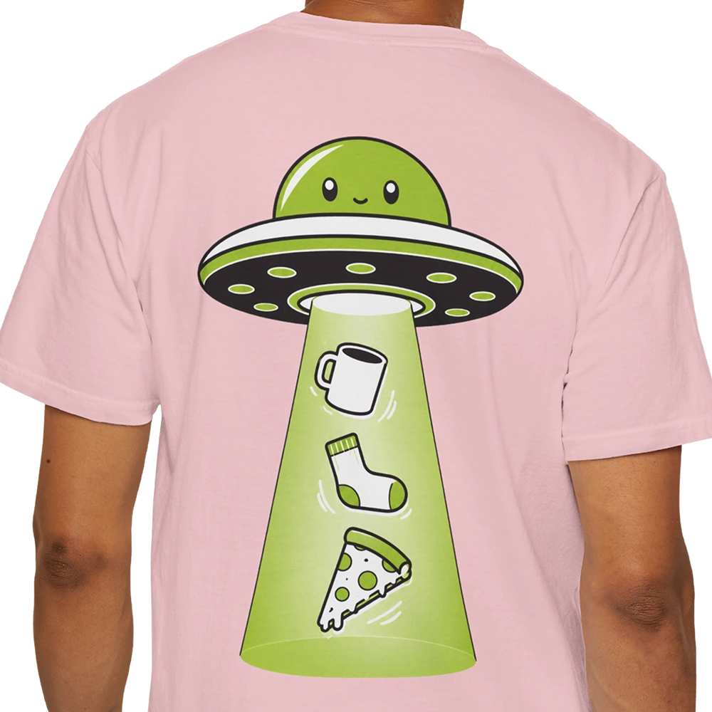 Snack Abduction Alien T-shirt