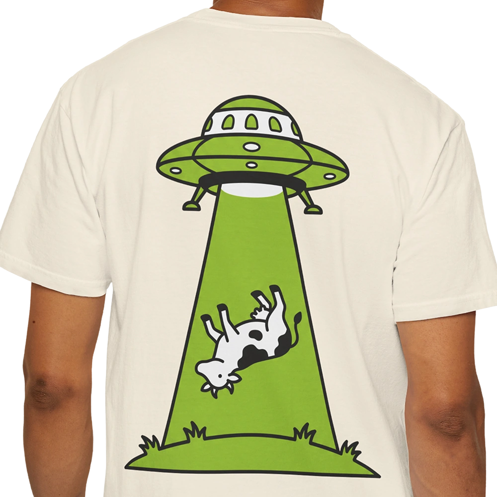 Cow Abduction Alien T-shirt