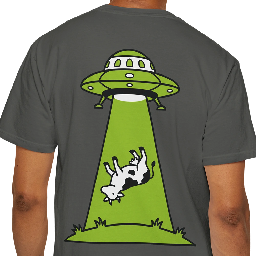 Cow Abduction Alien T-shirt