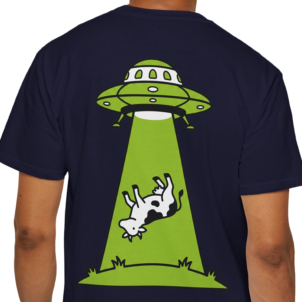 Cow Abduction Alien T-shirt