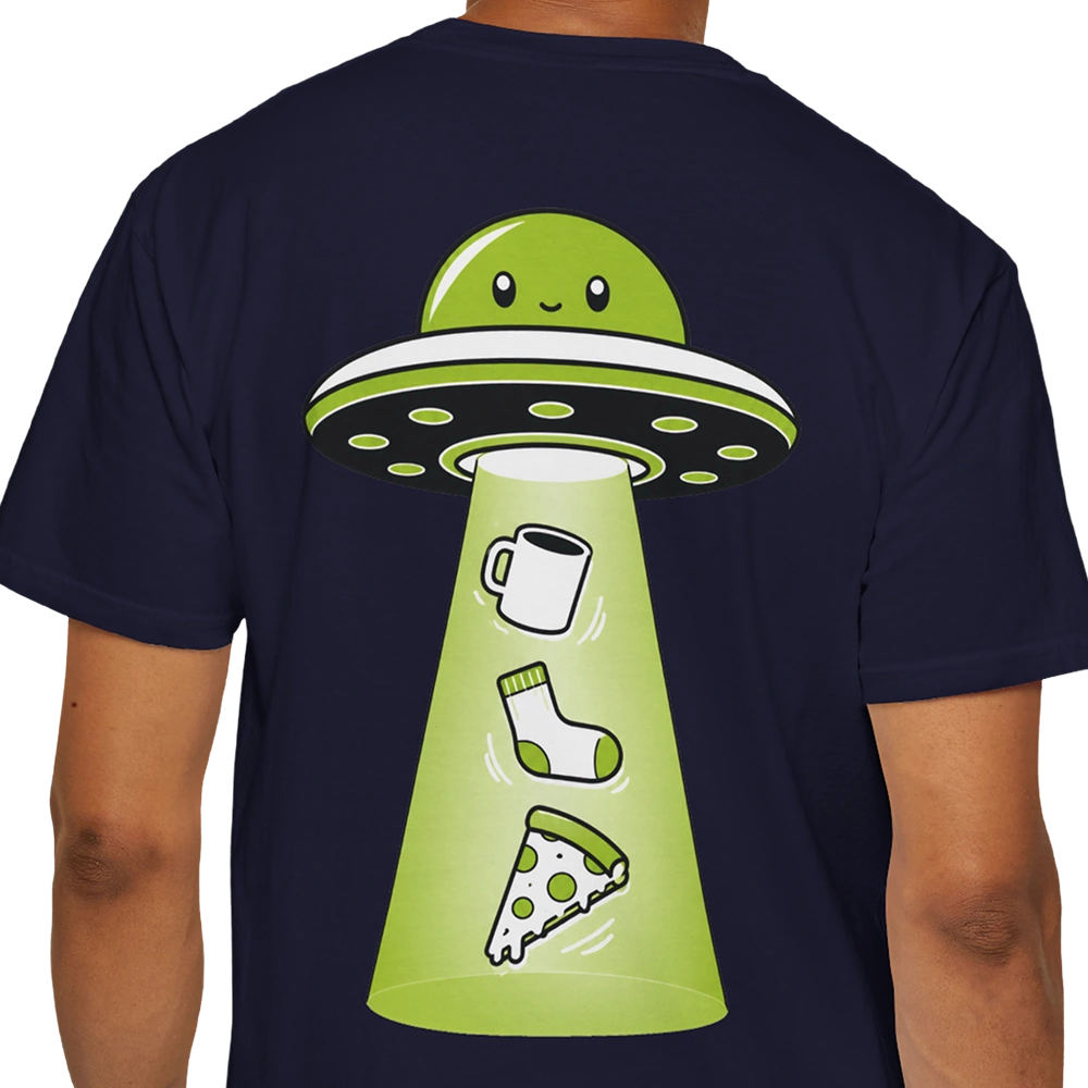 Snack Abduction Alien T-shirt