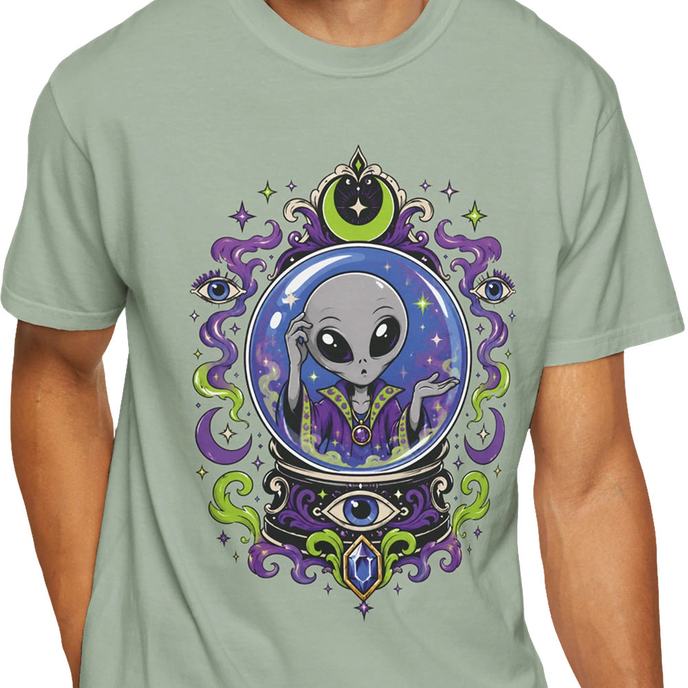 Crystal Ball Alien T-shirt