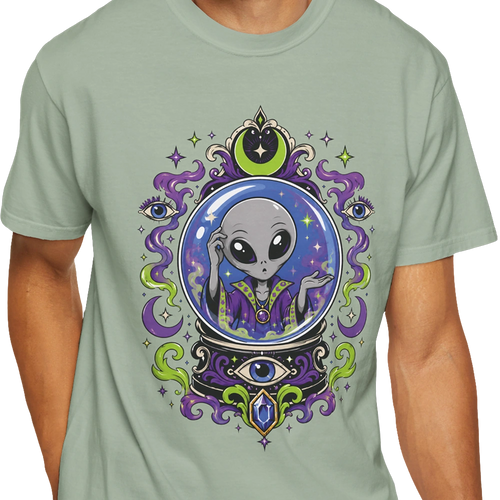Crystal Ball Alien T-shirt