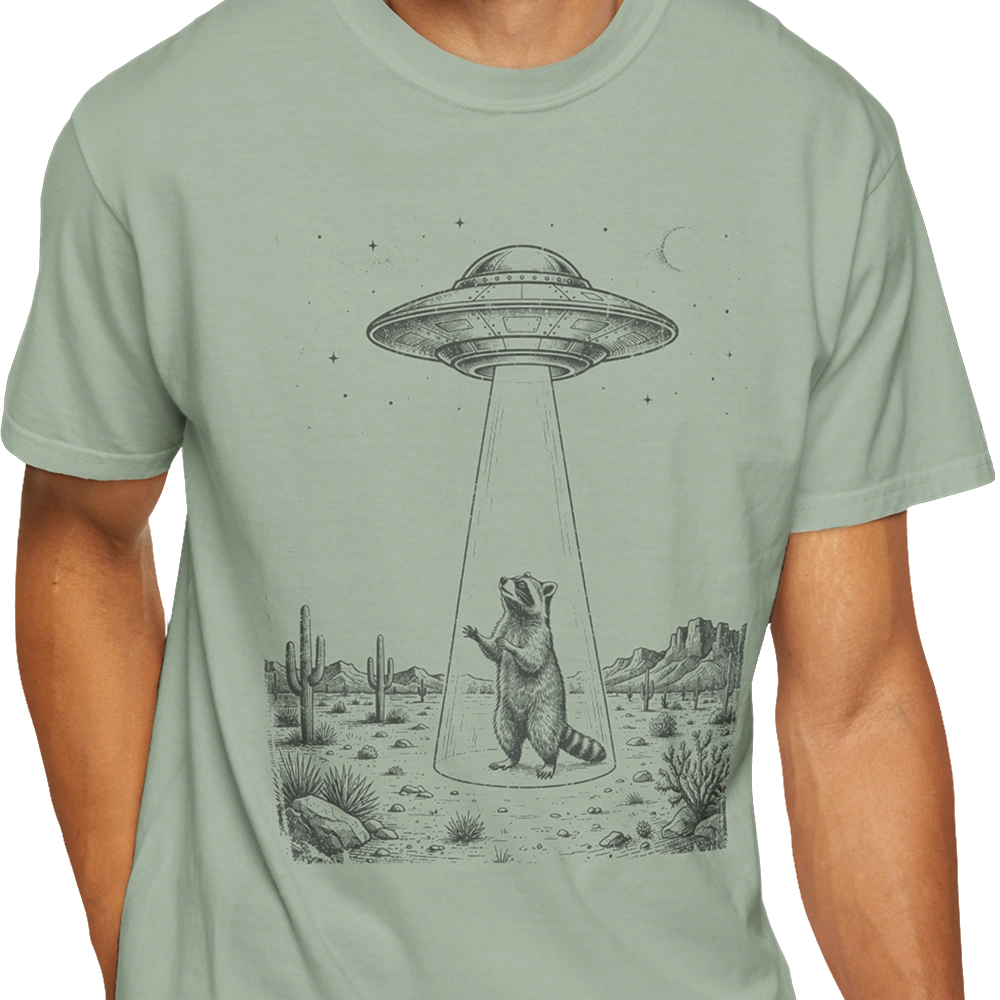 Desert Abduction Alien T-shirt