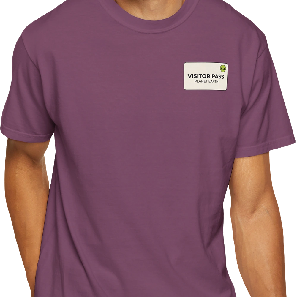 Visitor Pass Alien T-shirt
