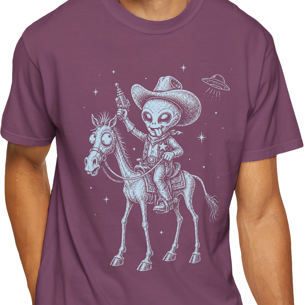 Space Cowboy Alien T-shirt