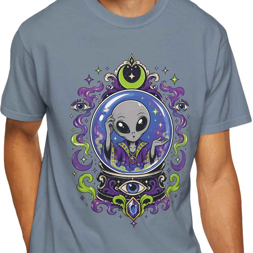 Crystal Ball Alien T-shirt