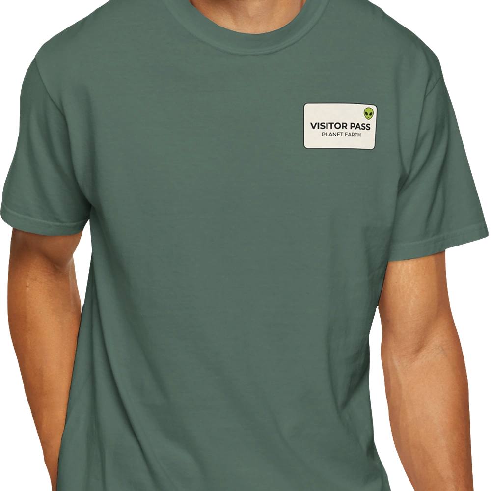 Visitor Pass Alien T-shirt