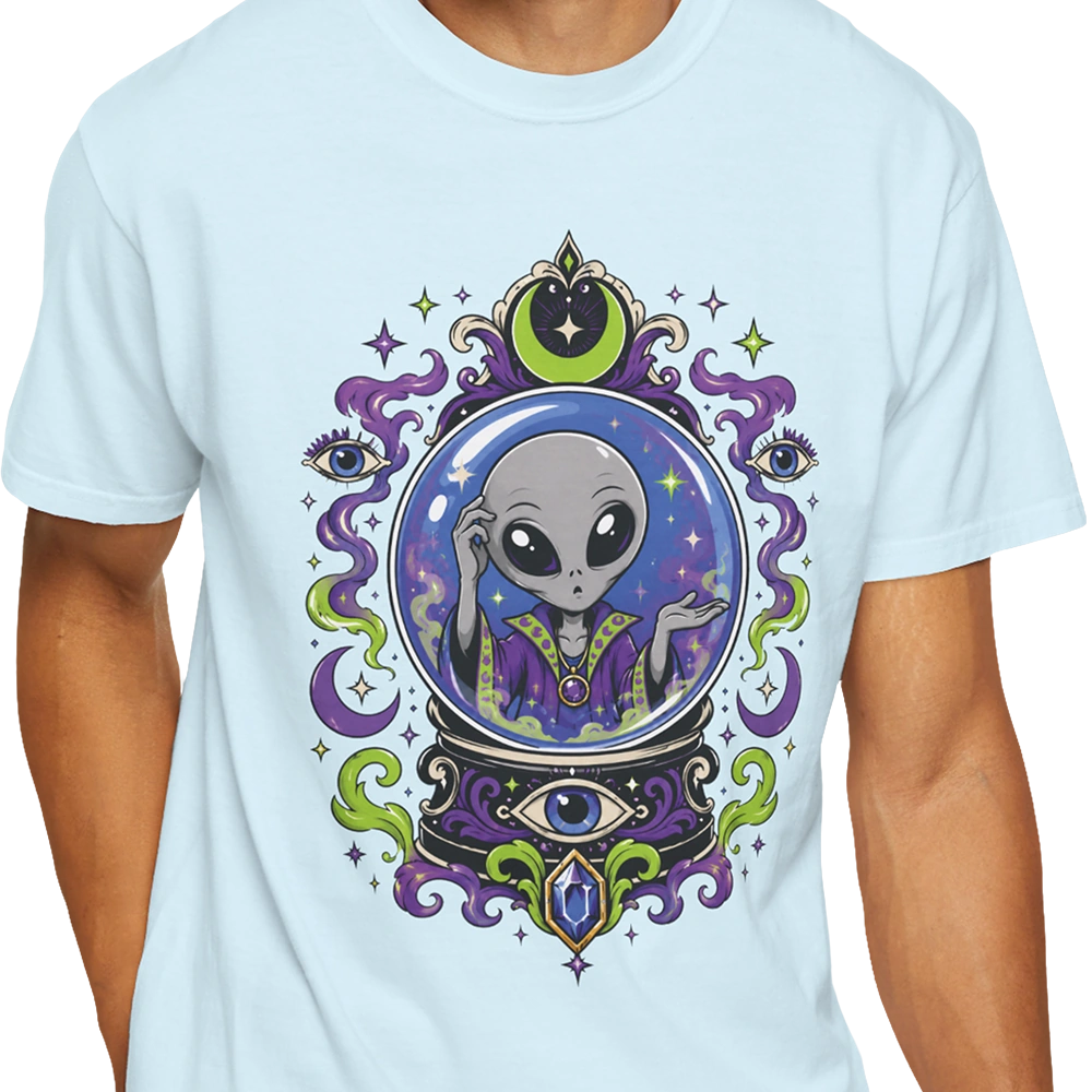 Crystal Ball Alien T-shirt