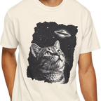 The Cat Saw Everything Alien T-shirt