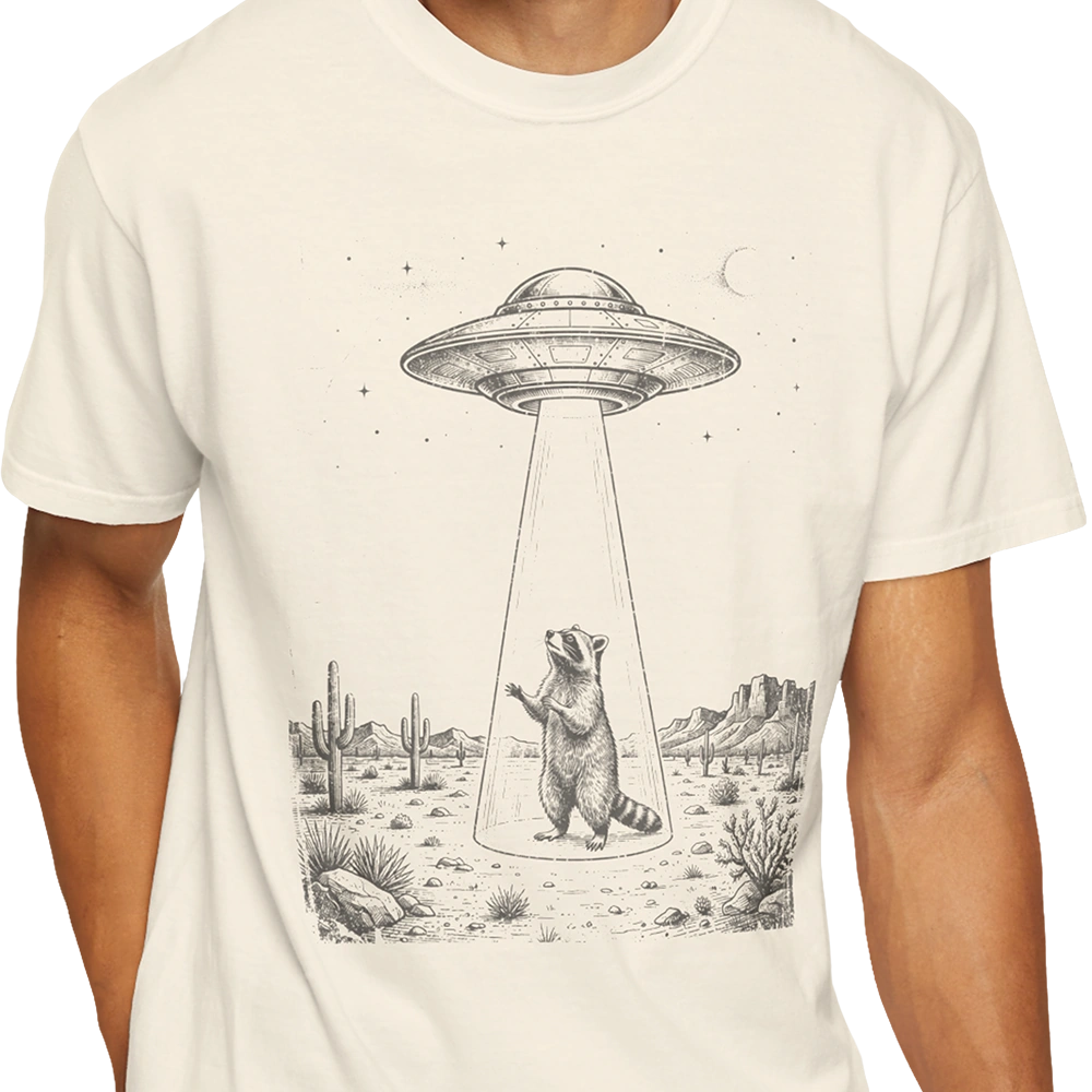 Desert Abduction Alien T-shirt