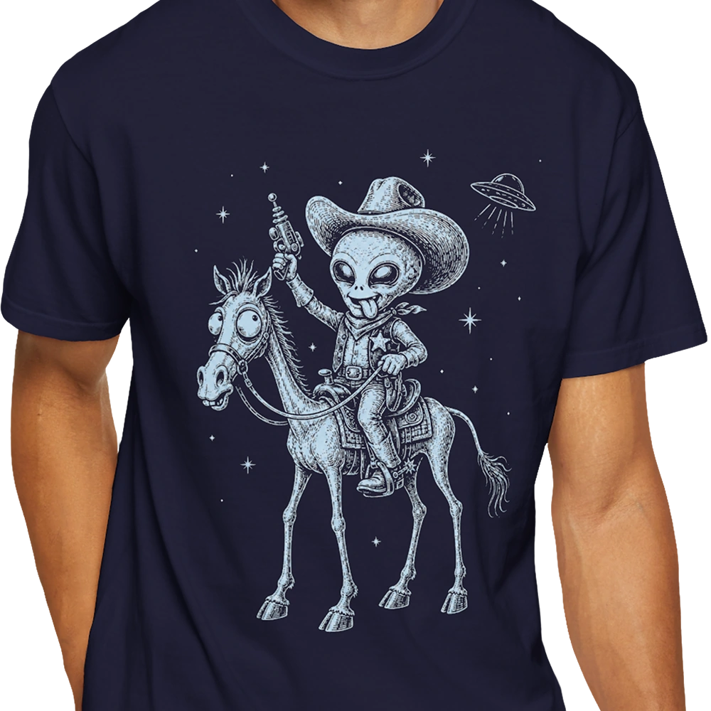 Space Cowboy Alien T-shirt