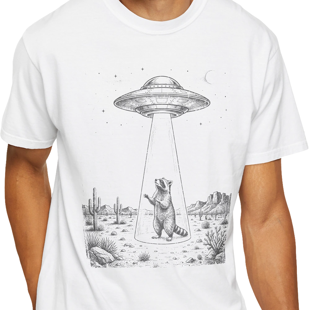 Desert Abduction Alien T-shirt