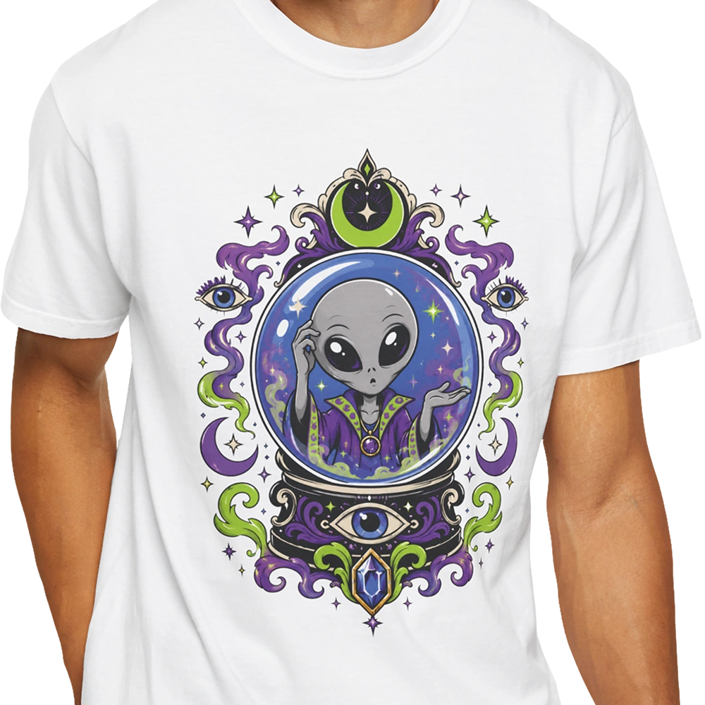 Crystal Ball Alien T-shirt