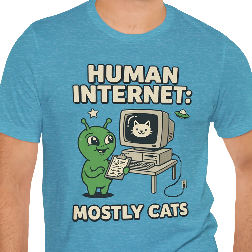 Mostly Cats Alien T-shirt