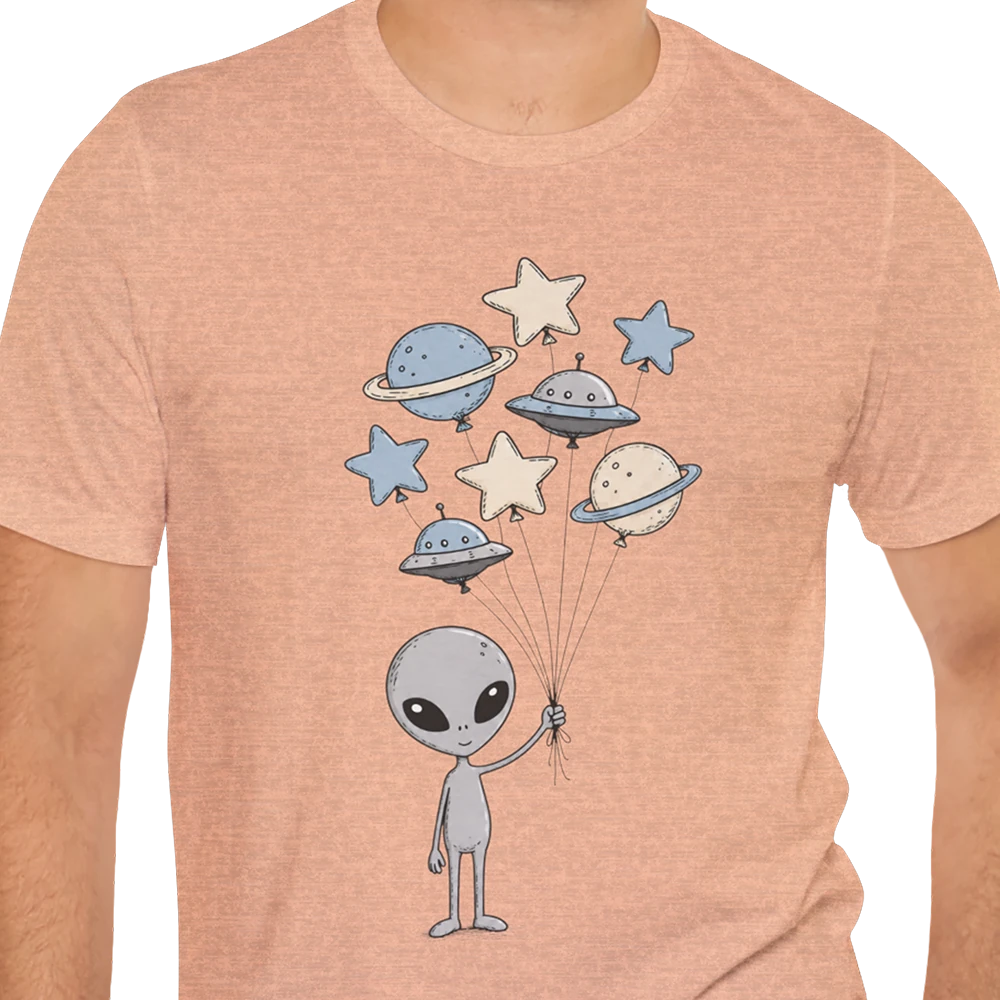 Space Balloons Alien T-shirt
