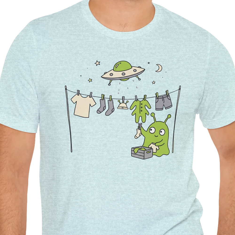Laundry Day Alien T-shirt