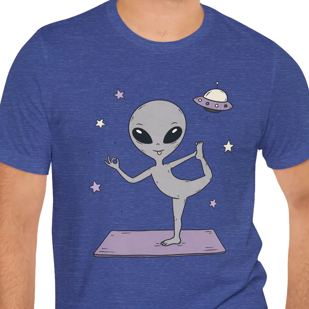 Cosmic Yoga Alien T-shirt