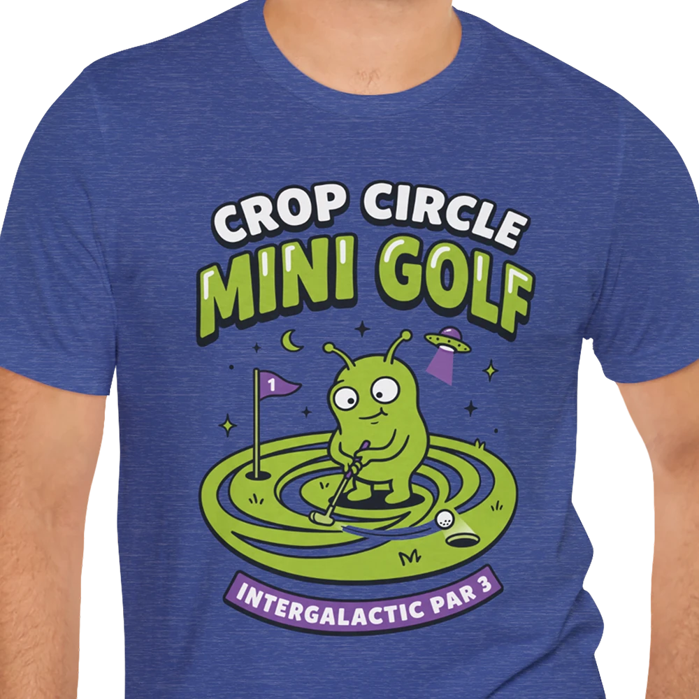 Crop Circle Mini Golf Alien T-shirt