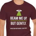 Beam Me Up Gently Alien T-shirt