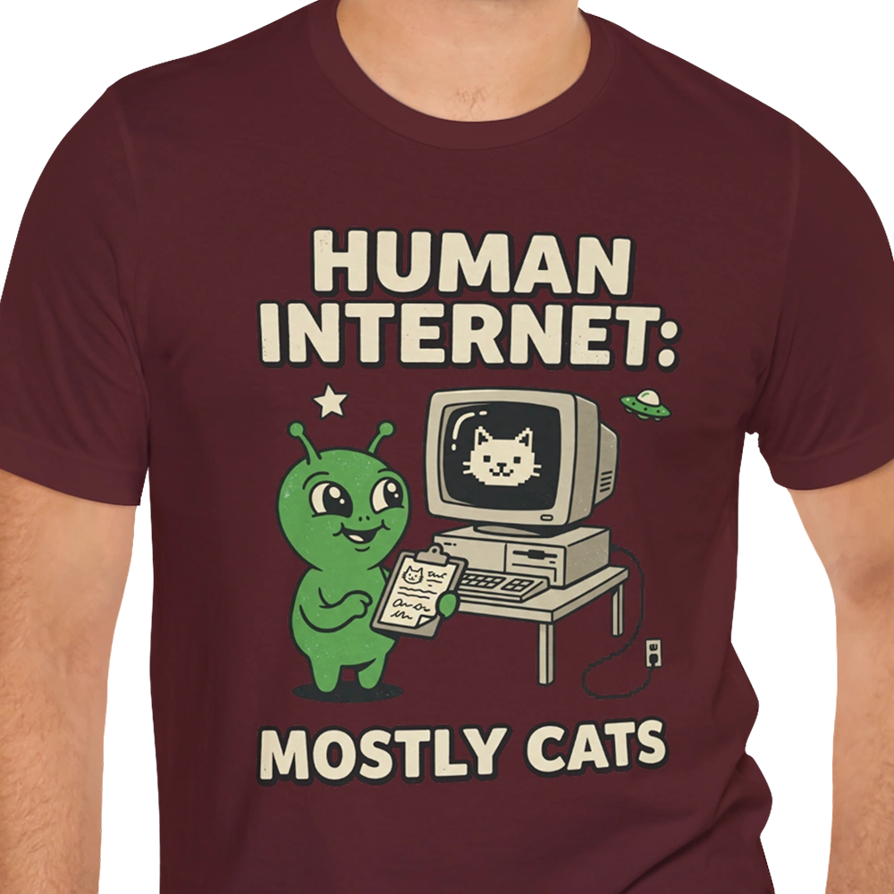 Mostly Cats Alien T-shirt