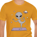 Cosmic Yoga Alien T-shirt