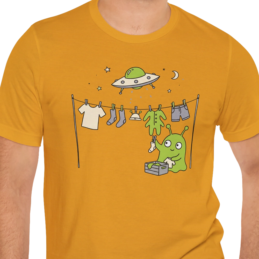 Laundry Day Alien T-shirt