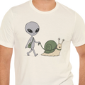Snail Walk Alien T-shirt