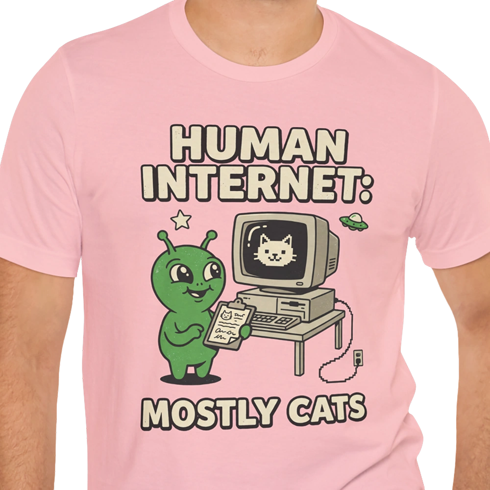 Mostly Cats Alien T-shirt