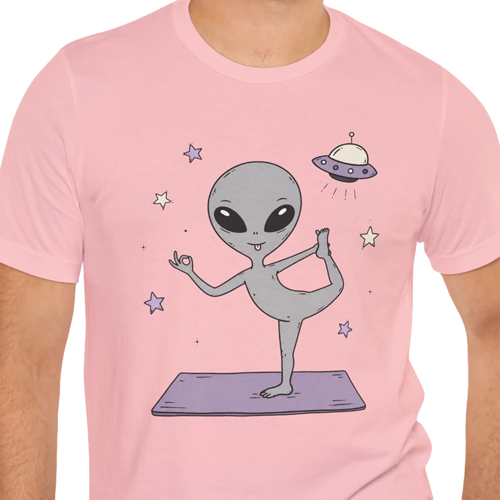Cosmic Yoga Alien T-shirt