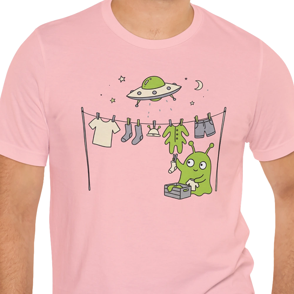Laundry Day Alien T-shirt